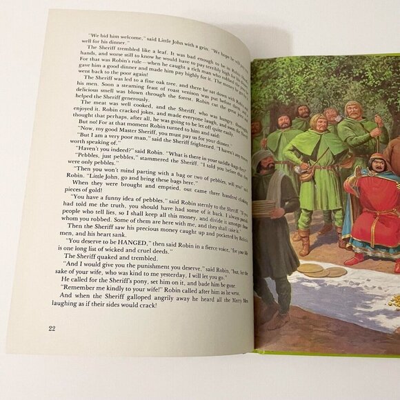 Vtg 1981 Robin Hood and His Merry Men Retold by Enid Blyton Collier - Picture 15 of 16